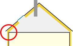 Concevoir le raccord entre le bas du versant isolé et le mur