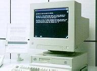 Photo écran à affichage négatif.