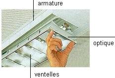 Photo luminaire intérieur pour tubes fluorescents - 1.