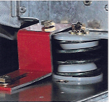 Photo de supports élastiques antivibratiles.